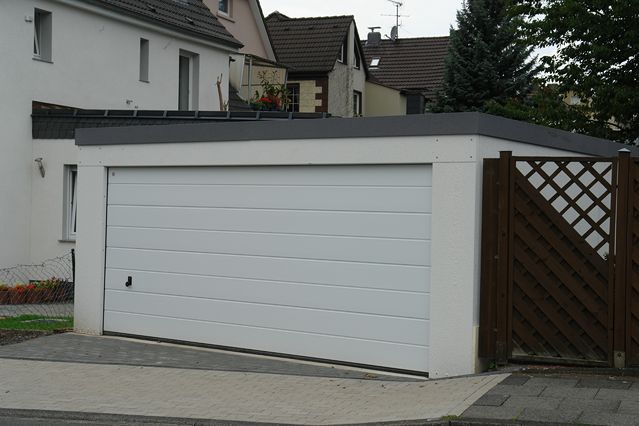 Garage 5,45x L 6,05m x H 2,50 m Garagen Fertiggarage 1a.de Sektionaltor